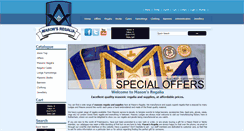 Desktop Screenshot of masonsregalia.com